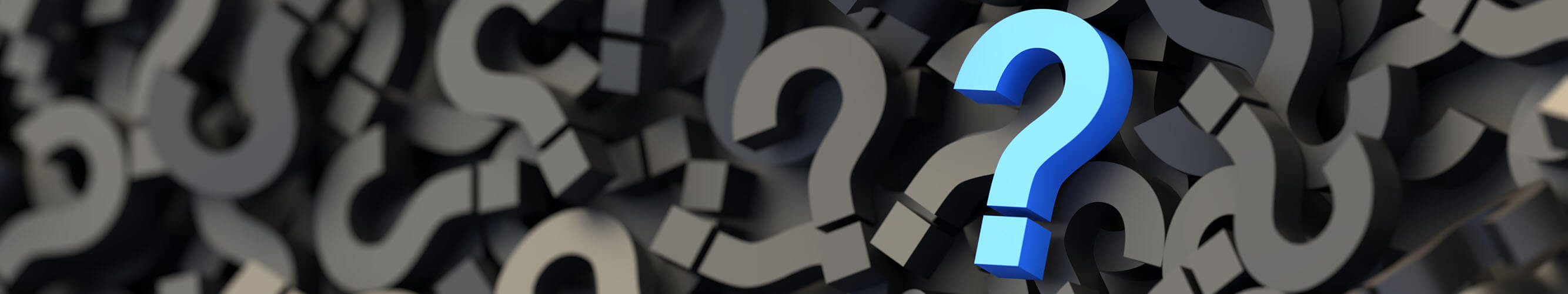 Question mark banner