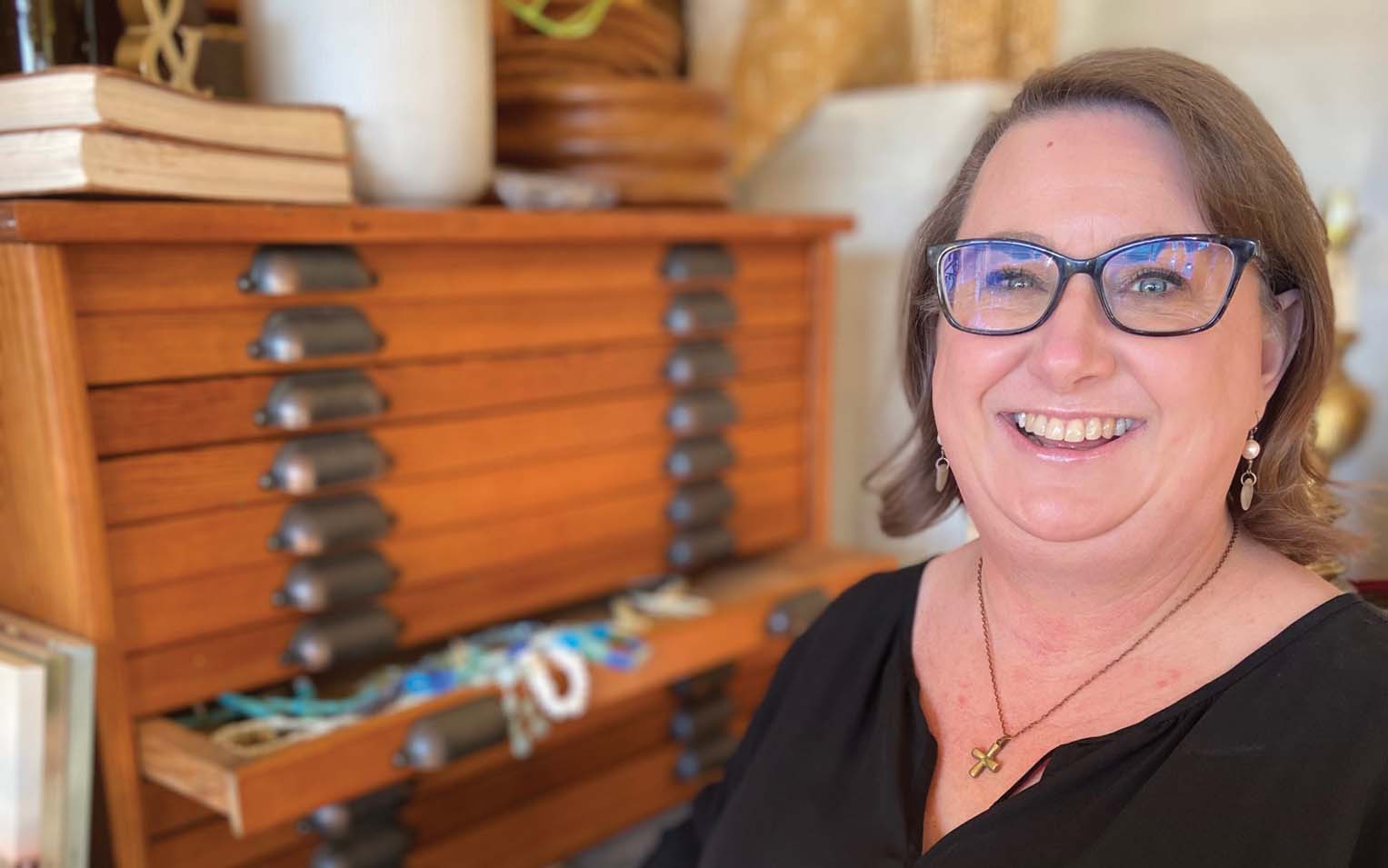 Karin Smith calls jewelry making her “hobby job.”