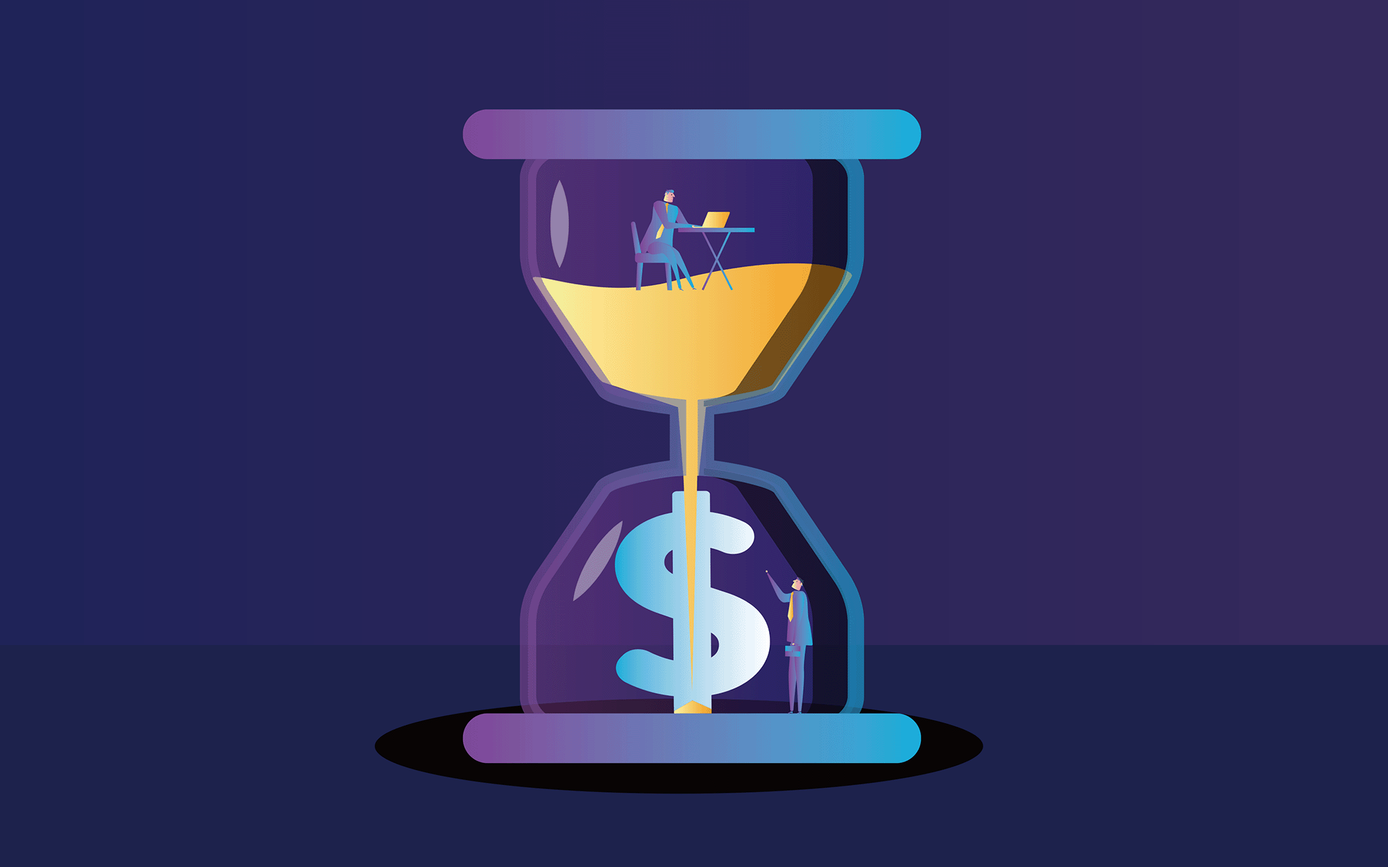 Hour glass illustration