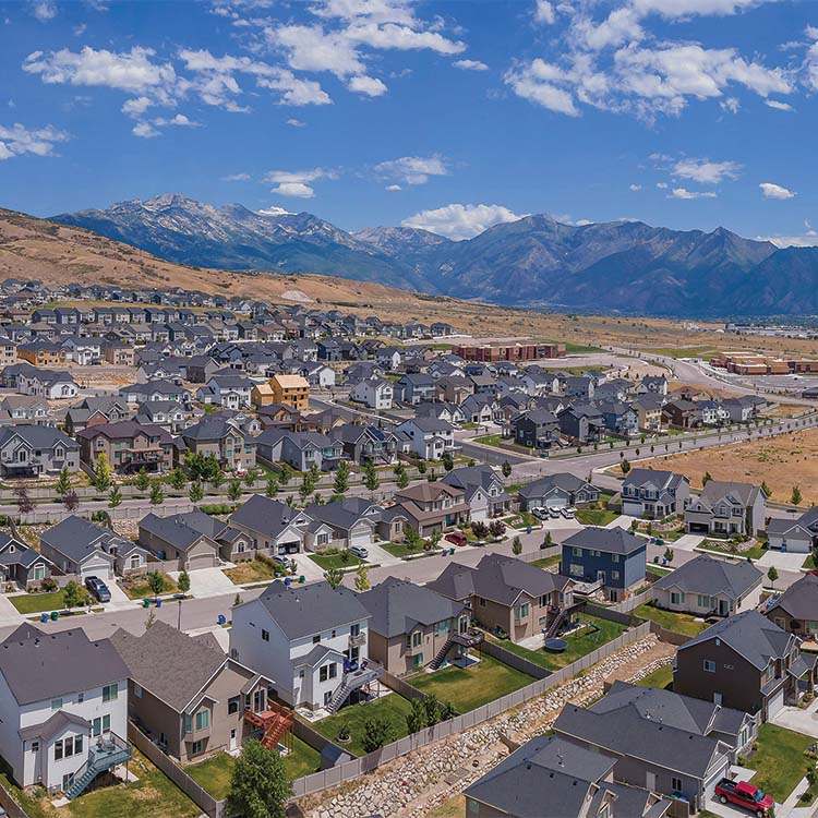 Suburb in Lehi Utah