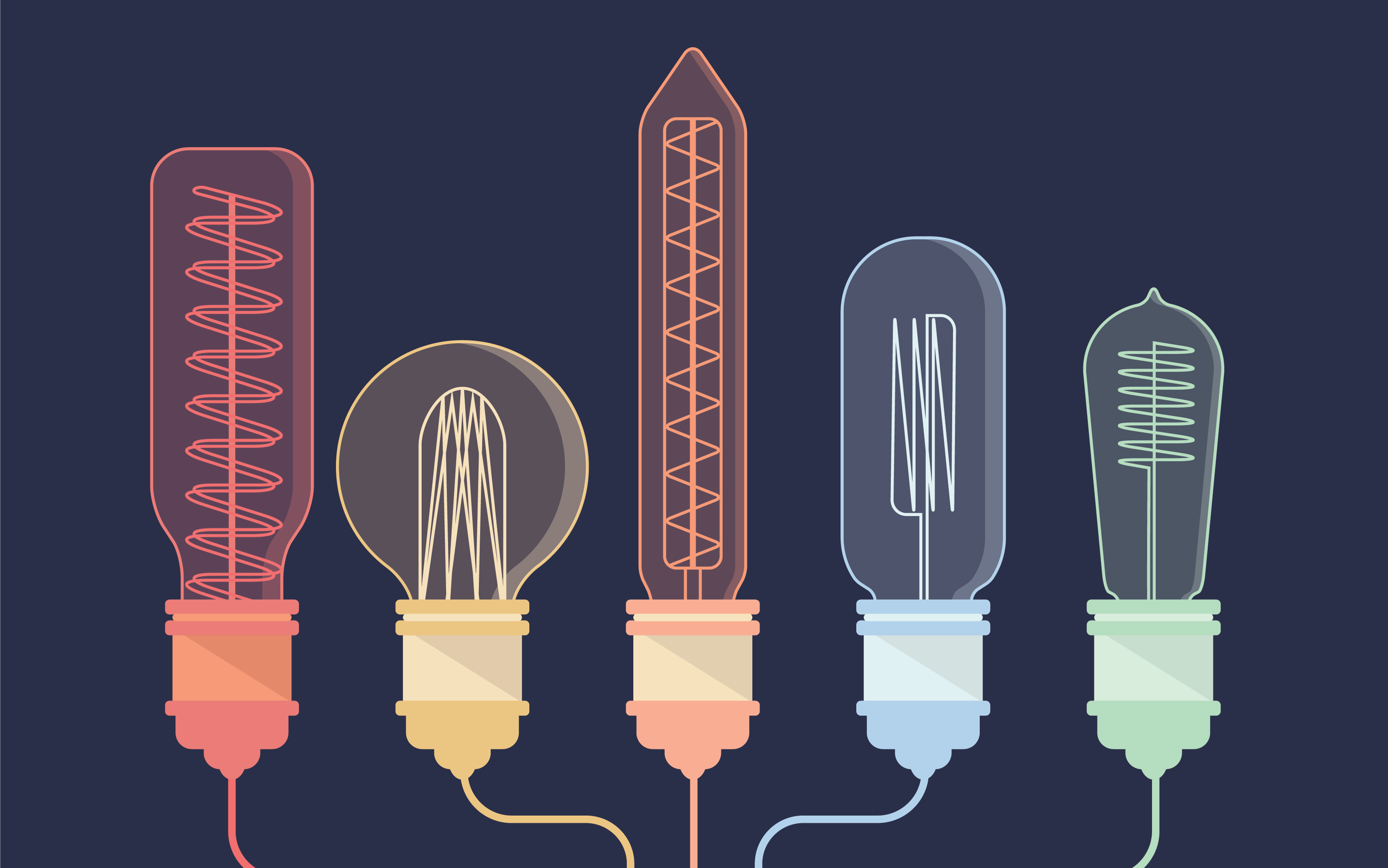 Lightbulbs illustration