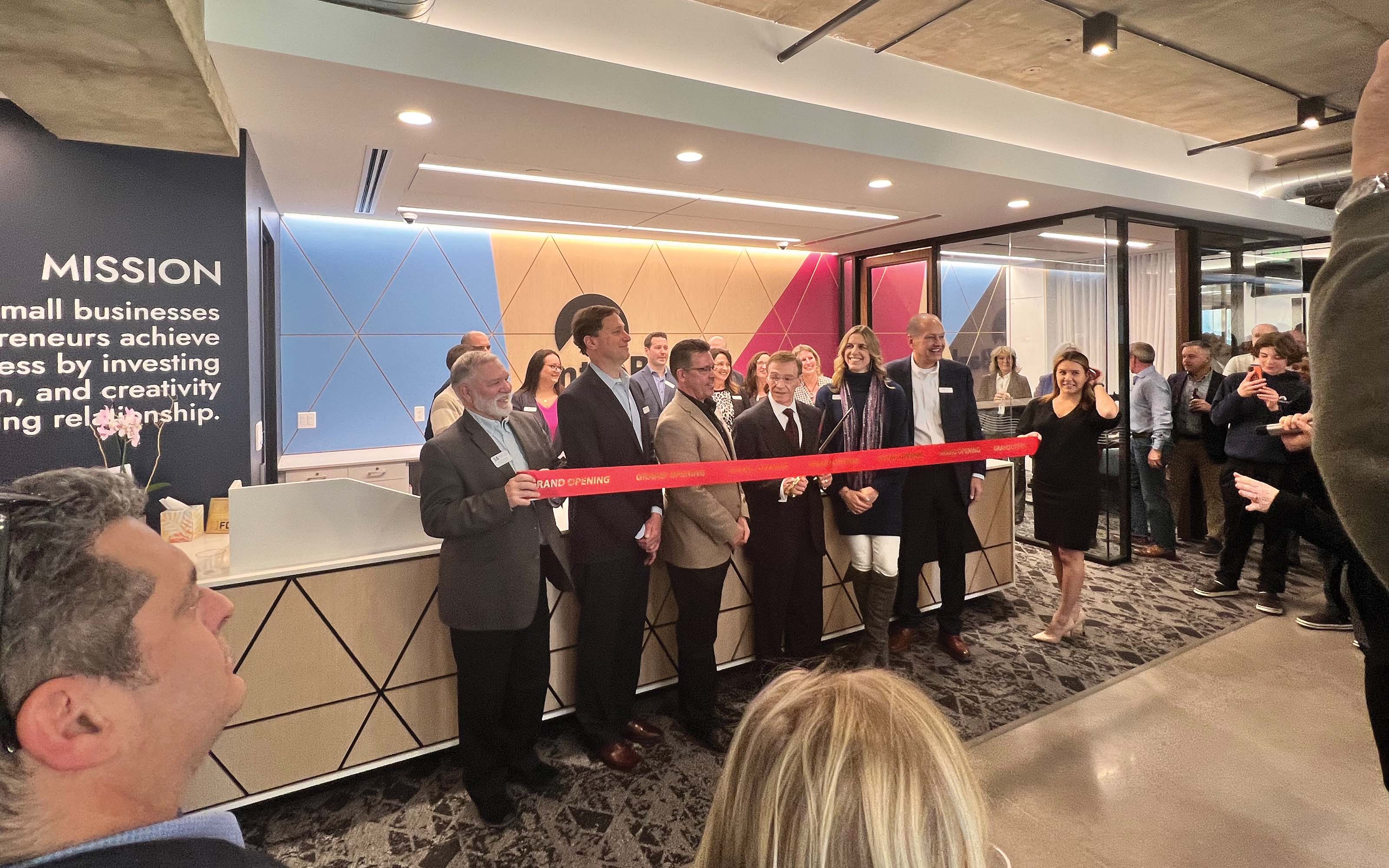 EntreBank ribbon cutting