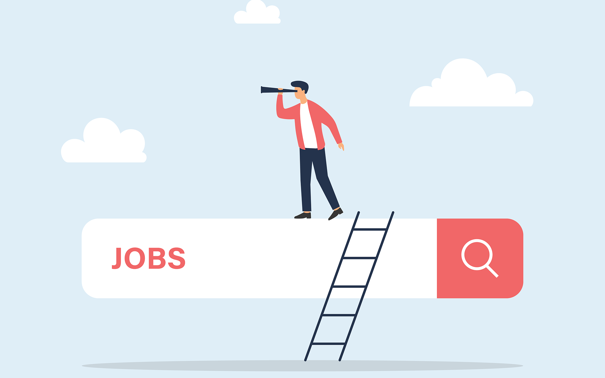 Job search illustration