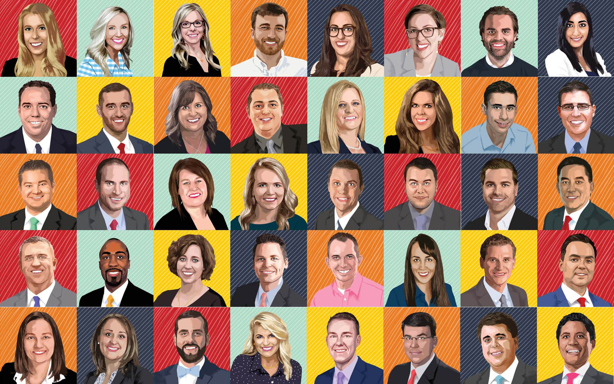 40 under 40 grid