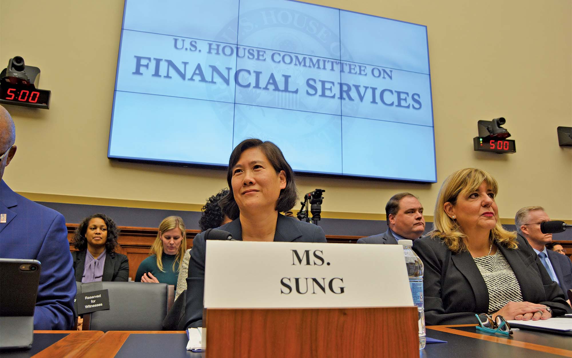 woman in congressional hearing