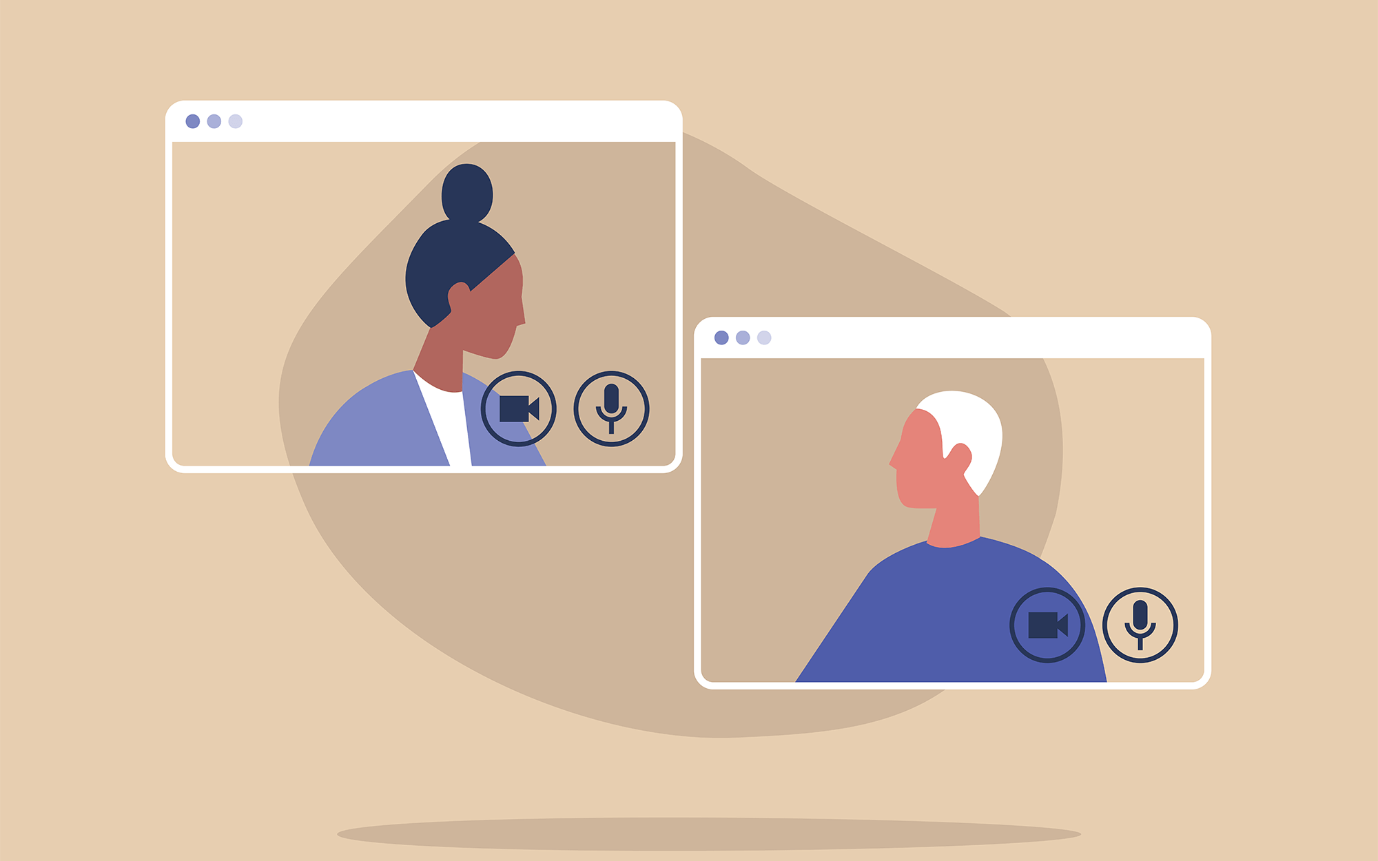 video call illustration