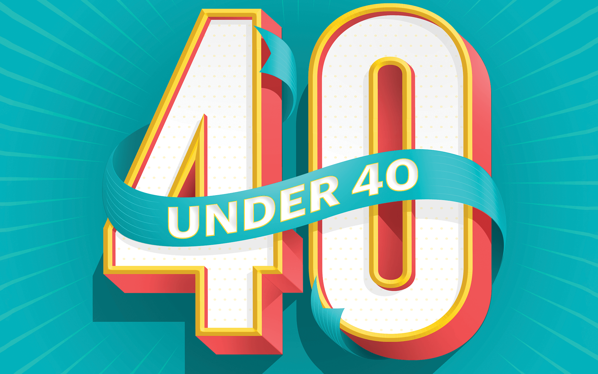 40 under 40 illustration