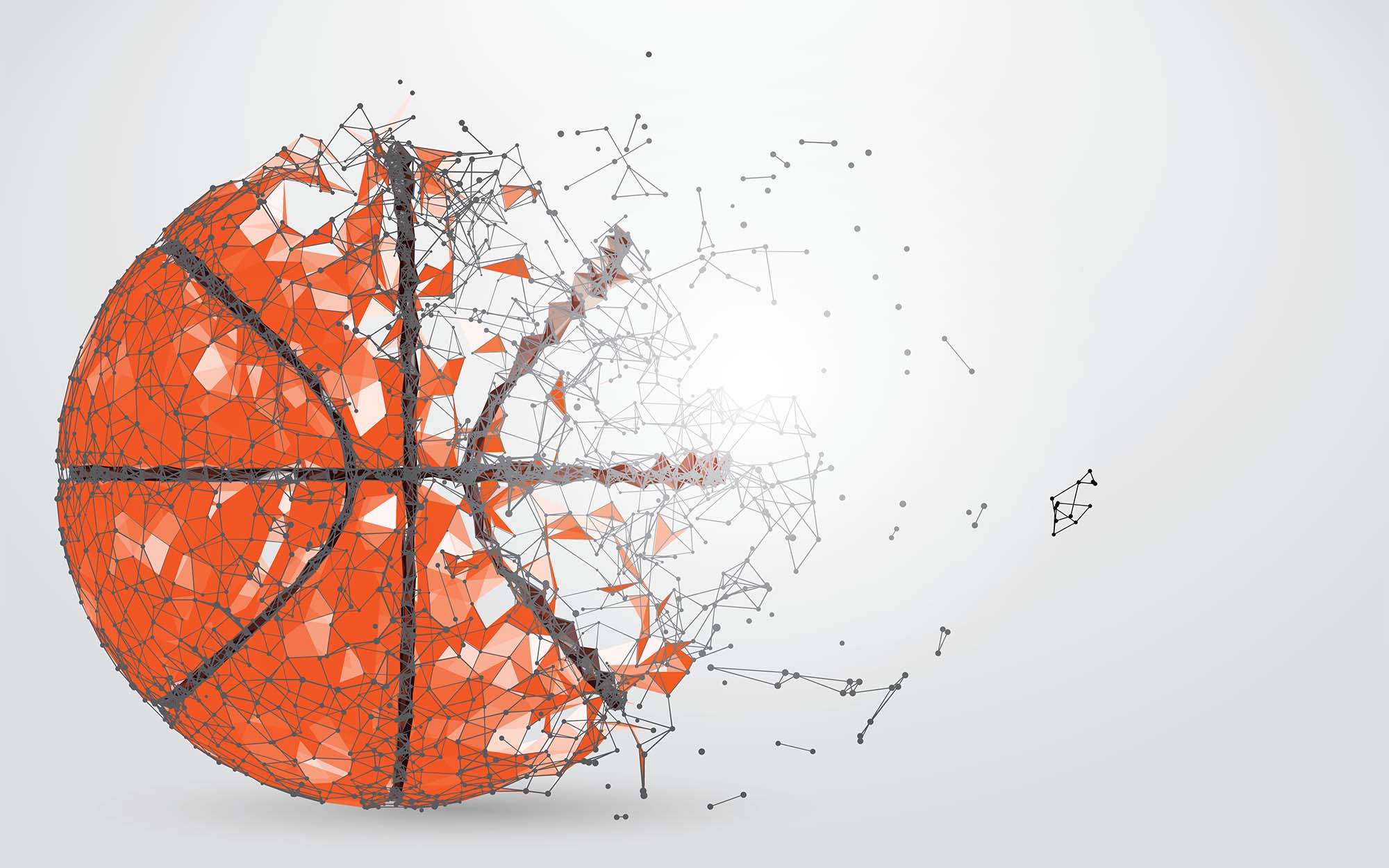 basketball abstract illustration