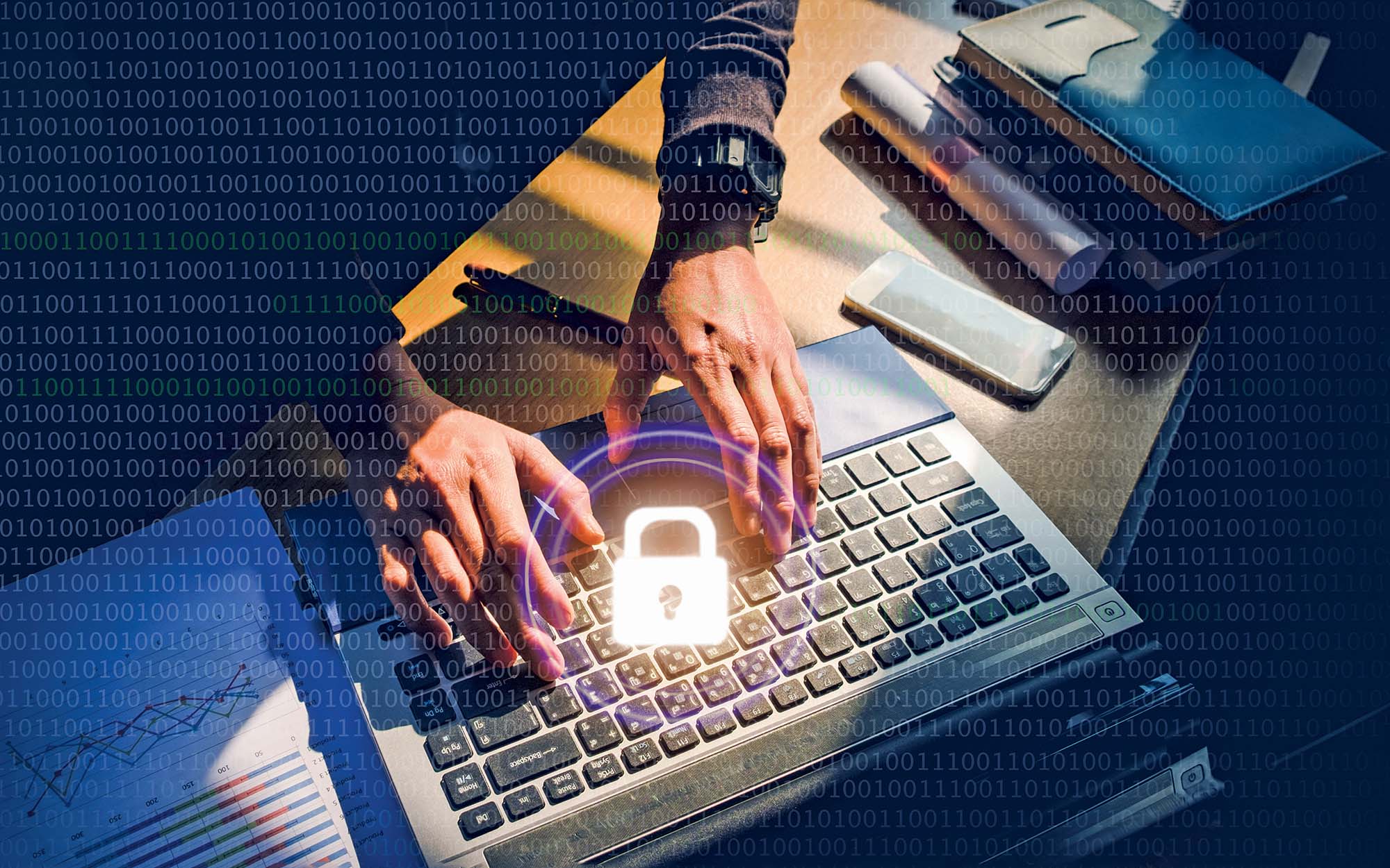 Cybersecurity photoillustration