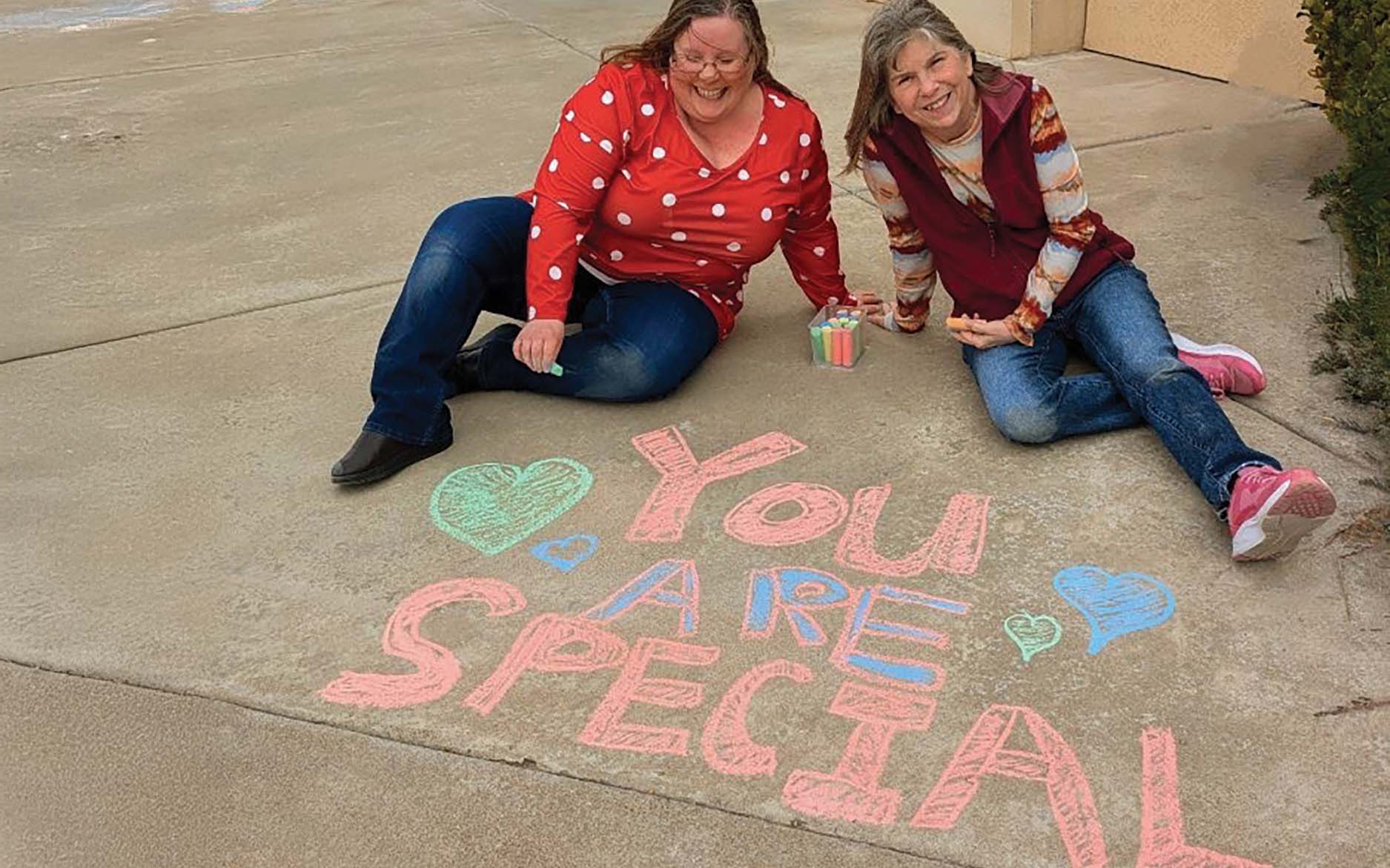 First American Bank Draws a Chalk Path of Kindness