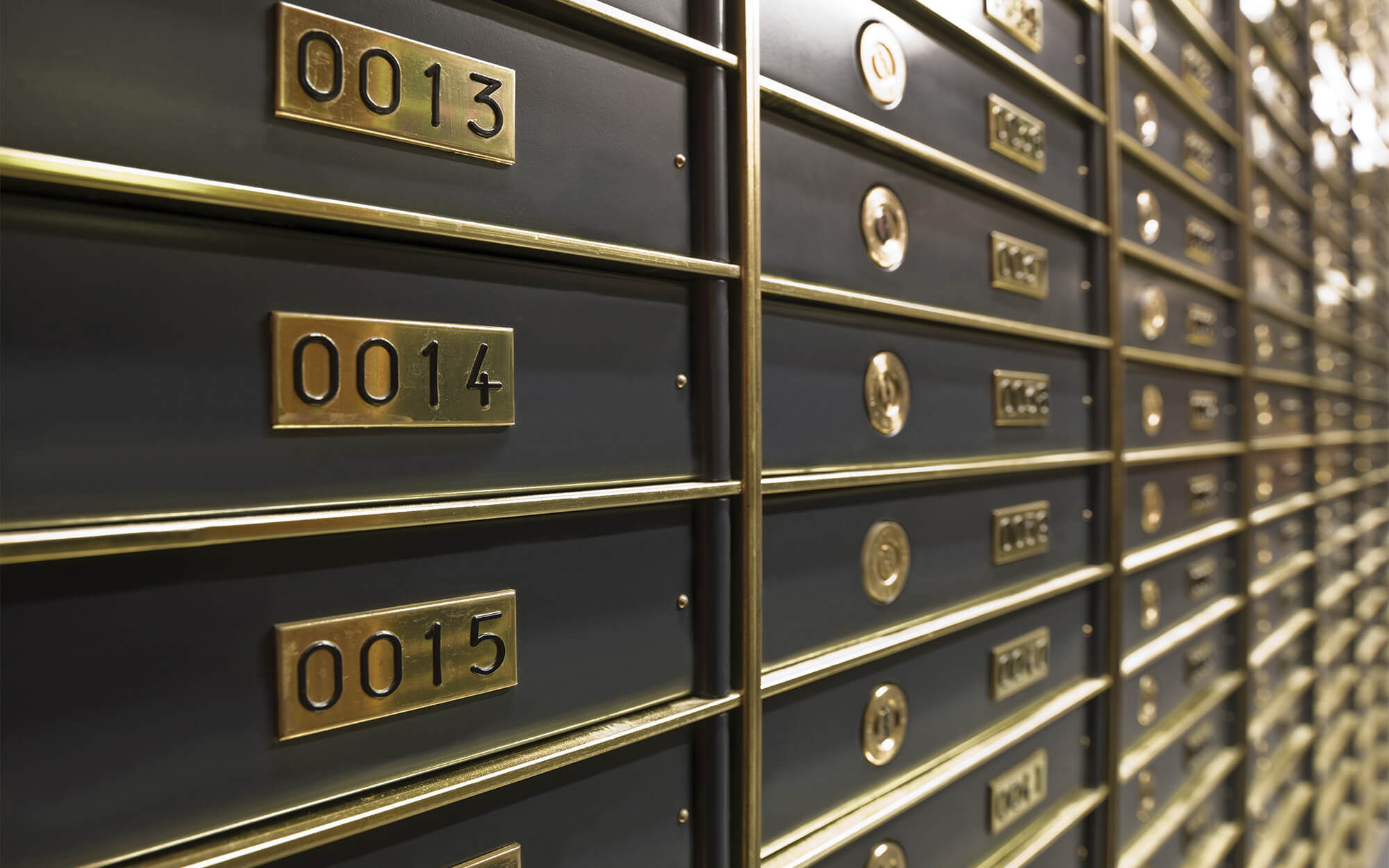 safe deposit boxes