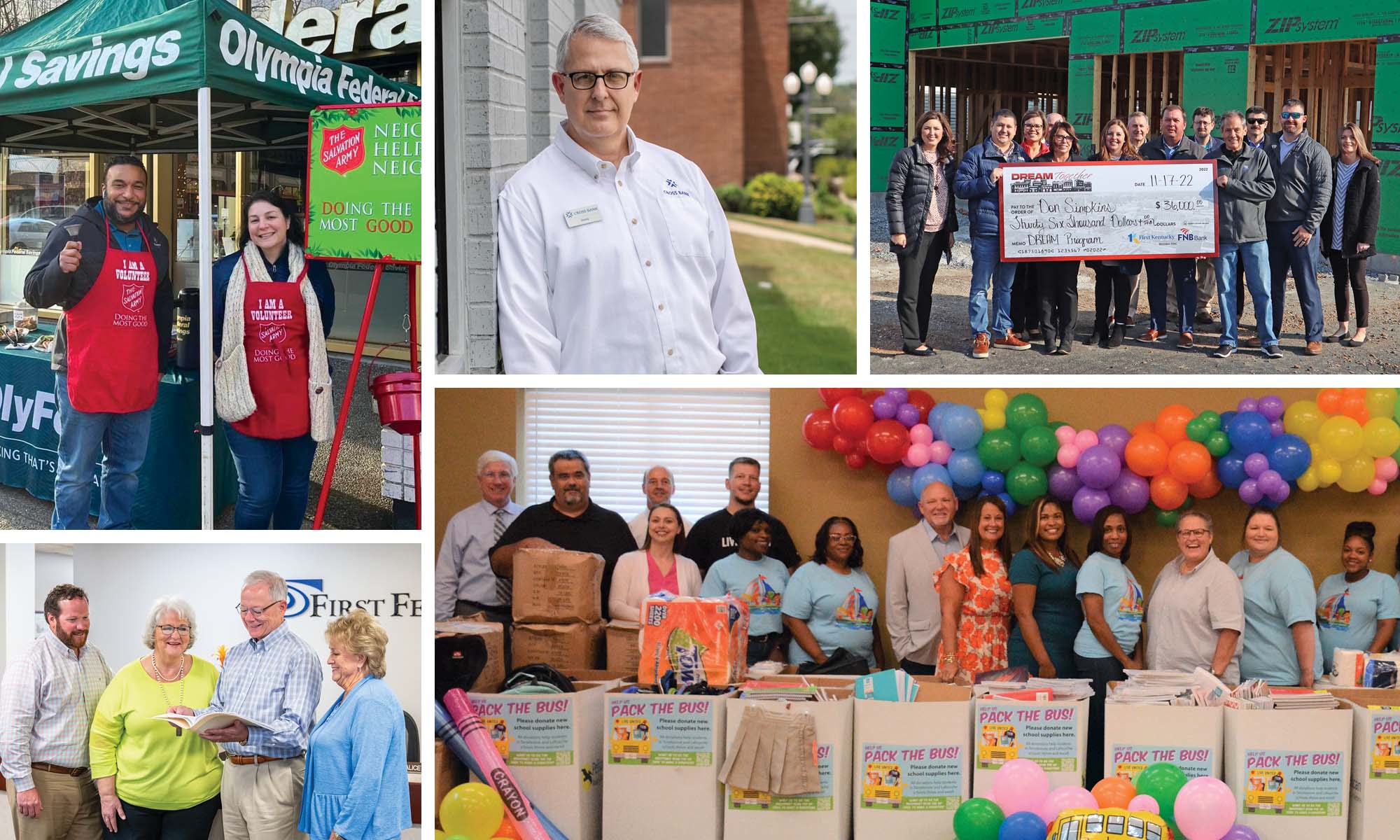 2023 National Community Bank Service Awards collage
