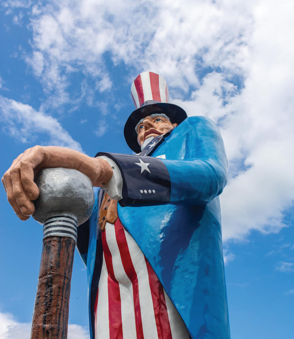 Uncle Sam statue