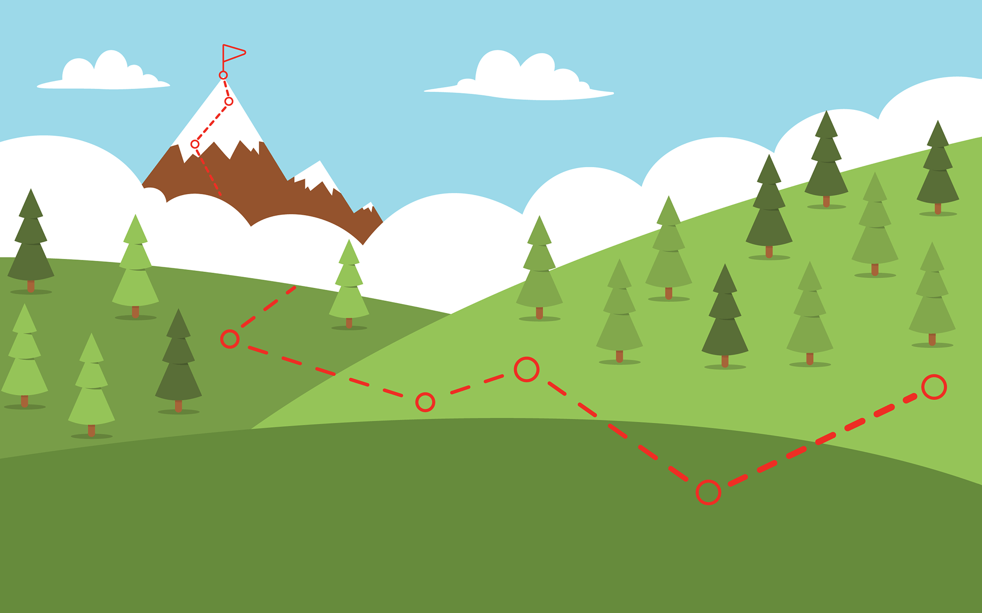 mountain landscape illustration