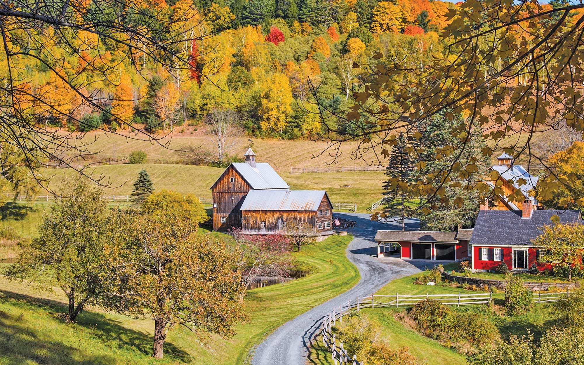 Farmhouse in autumn