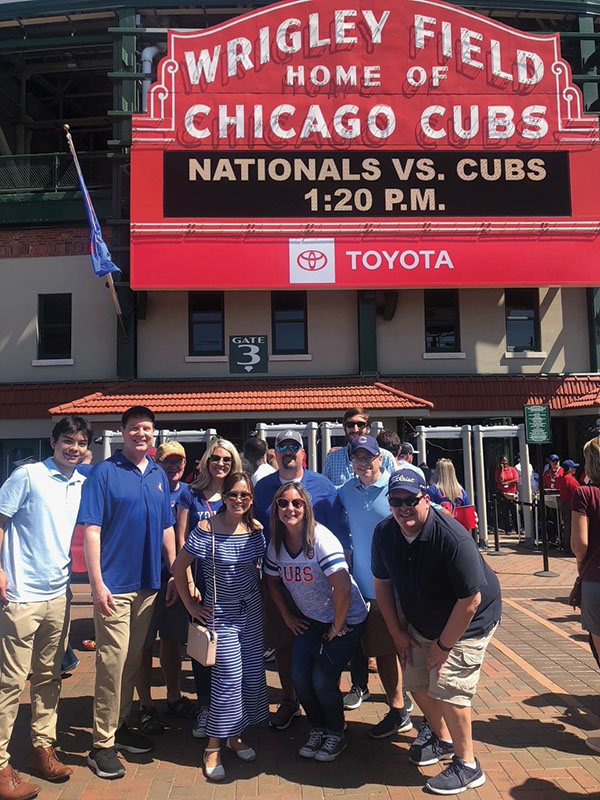 Grand Ridge National Bank Team at Wrigley Field